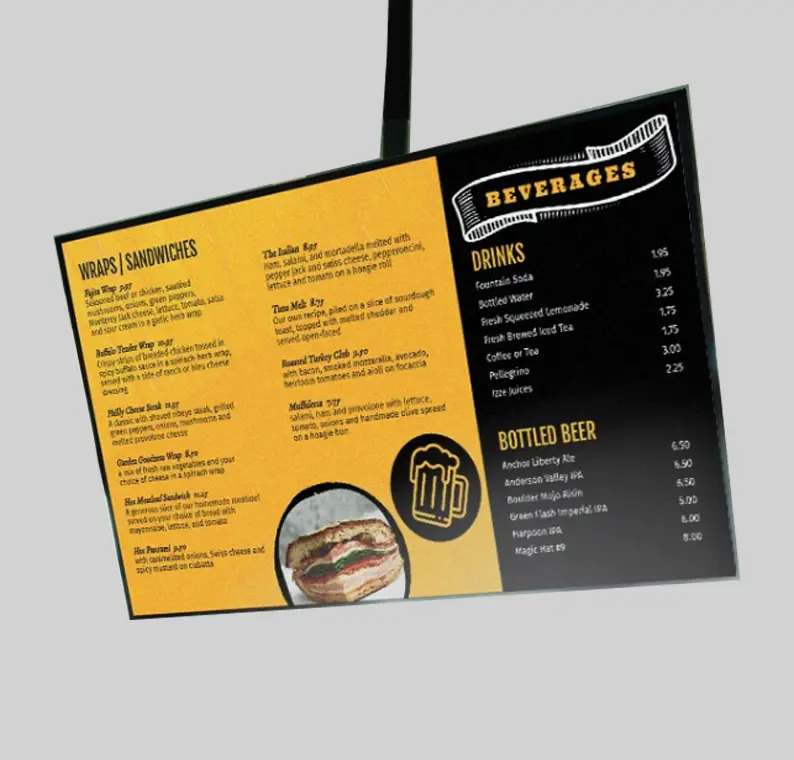 Digital and Print Menu Templates